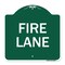 Signmission Designer Series Sign Fire Lane Supplementary, Green & White Aluminum Sign, 18" x 18", GW-1818-23991 A-DES-GW-1818-23991 - alternate 1